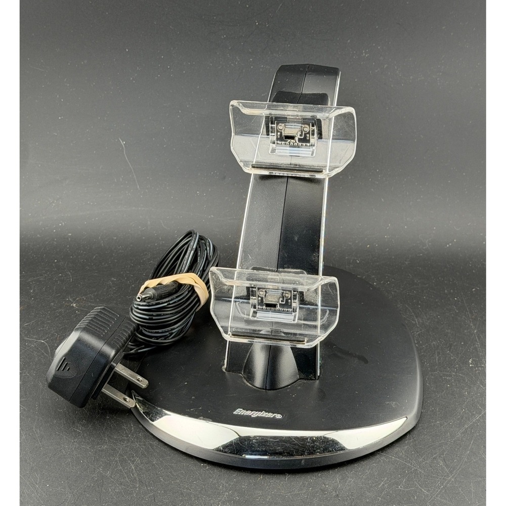 Energizer PS3 Controller Charging Station Stand: PL-6328 Dual Charger, AC Power